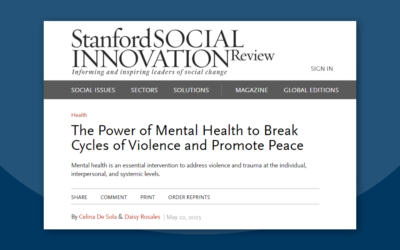 The Power of Mental Health to Break Cycles of Violence and Promote Peace