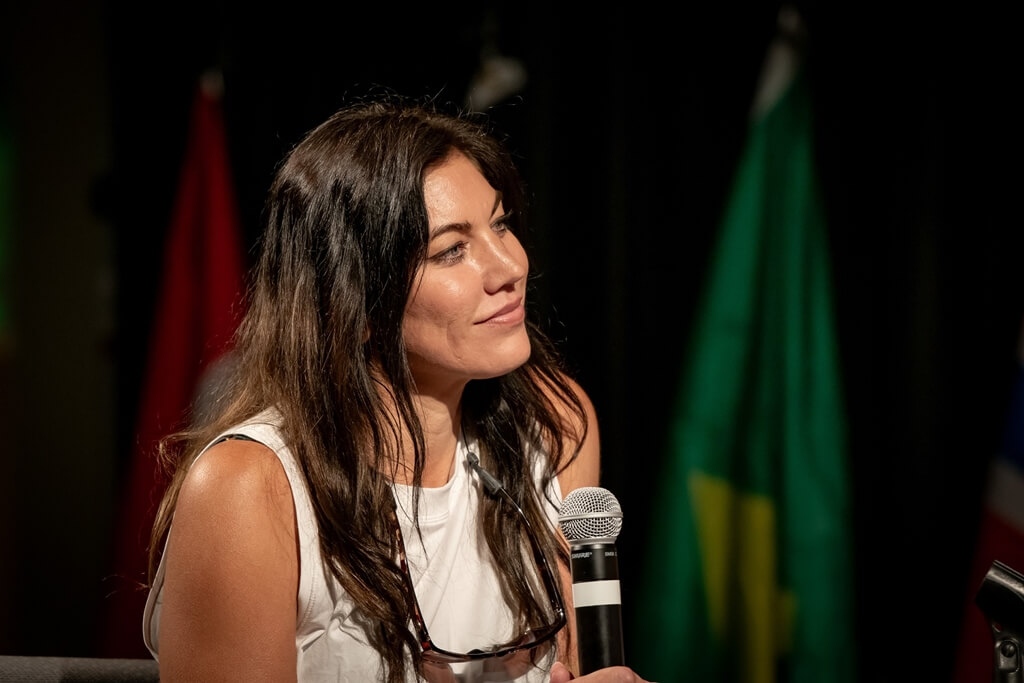 Hope Solo, two-time Olympic Gold Medallist and a guest speaker at today’s Global Symposium