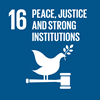 SDG 16 Peace, justice and strong institutions