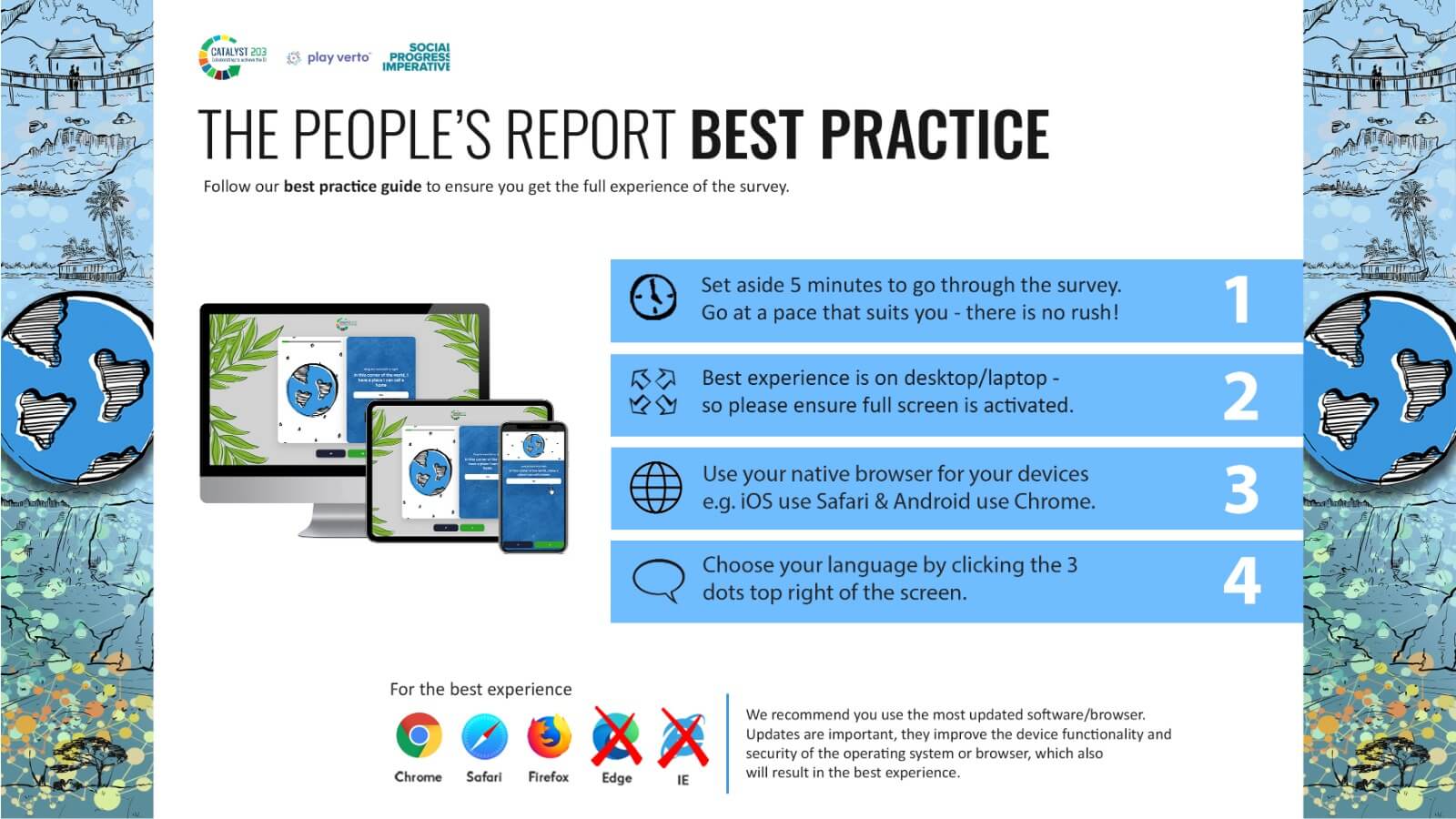 Best practises for taking the survey infographic